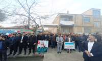حضور پرشور کارکنان شبکه بهداشت و درمان سلماس در راهپیمایی باشکوه ۲۲ بهمن ۱۴۰۴