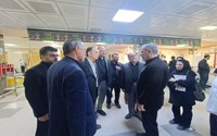 بازدید رئیس دانشگاه علوم پزشکی ارومیه و هیئت همراه از بیمارستان خاتم الانبیاء سلماس با همراهی نماینده مردم