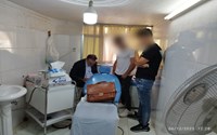 پلمپ یک واحد دندانپزشکی غیر مجاز در شهرستان سلماس