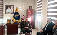 دیدار مدیر شبکه بهداشت و درمان سلماس با فرمانده سپاه به مناسبت اعیاد شعبانیه و روز پاسدار